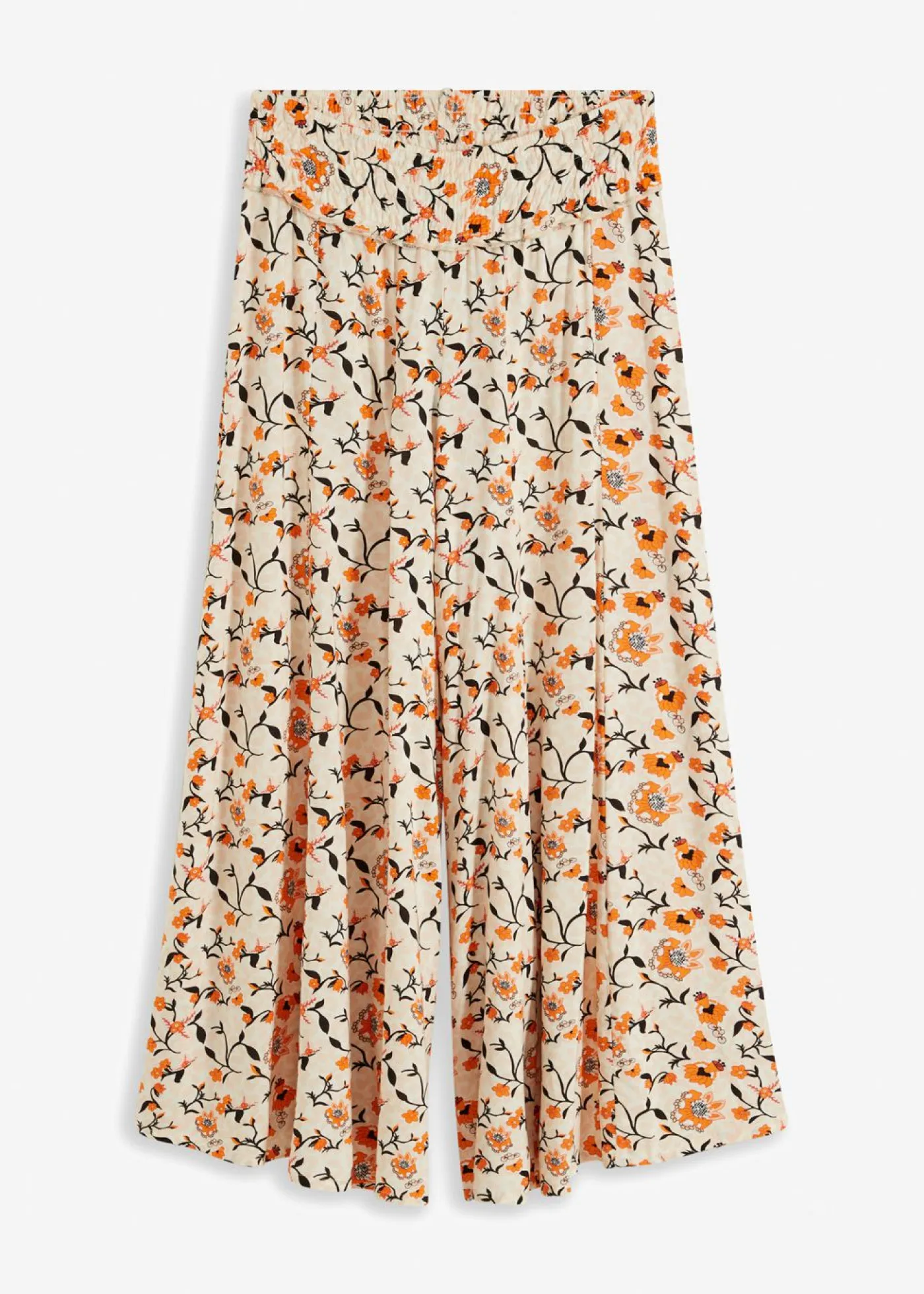 Pantalón Palazzo de viscosa fluida Mujer Pantalones|Tallas Pequeñas