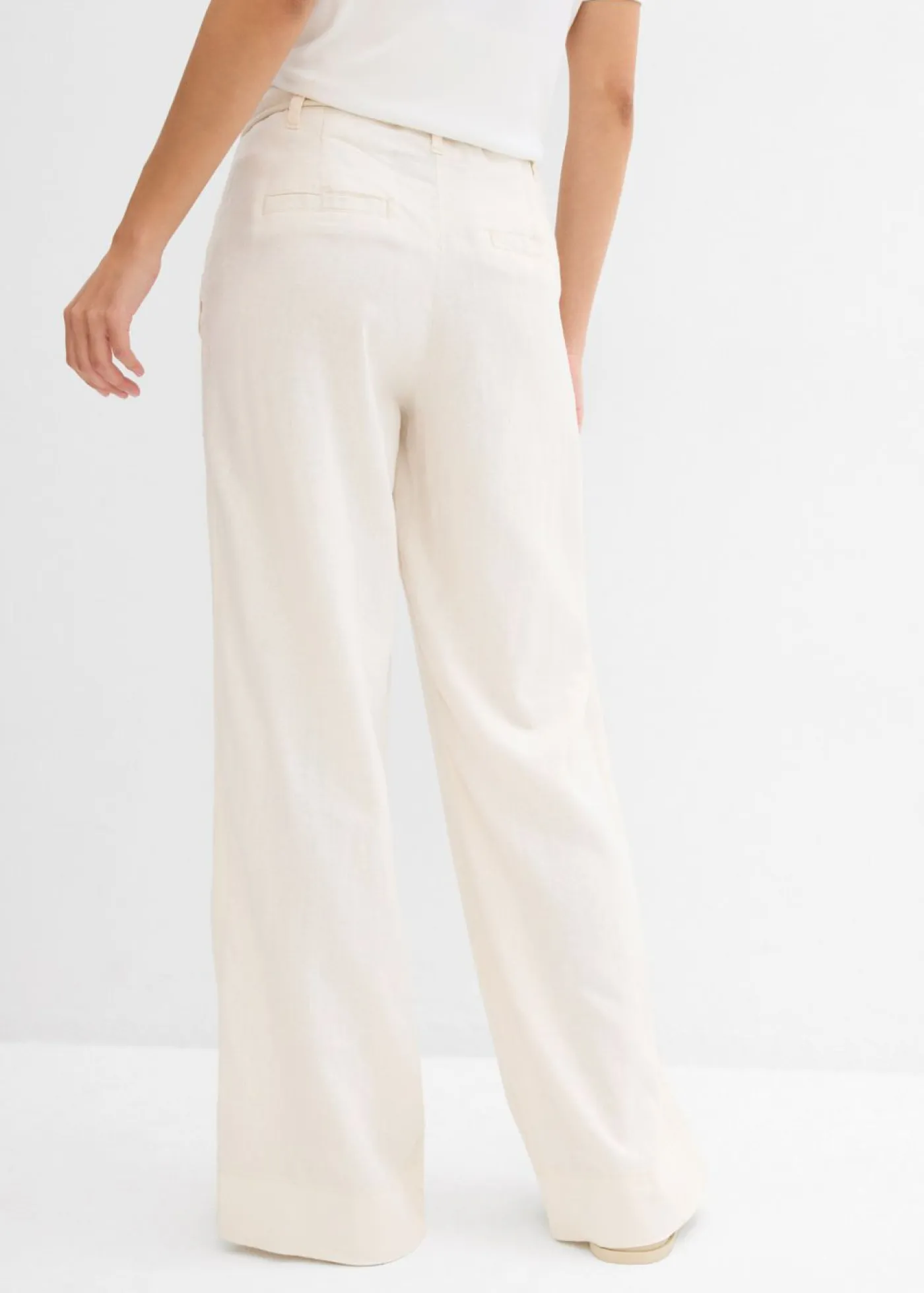 Clearance Pantalón paperbag de ligera mezcla de lino Mujer Pantalones