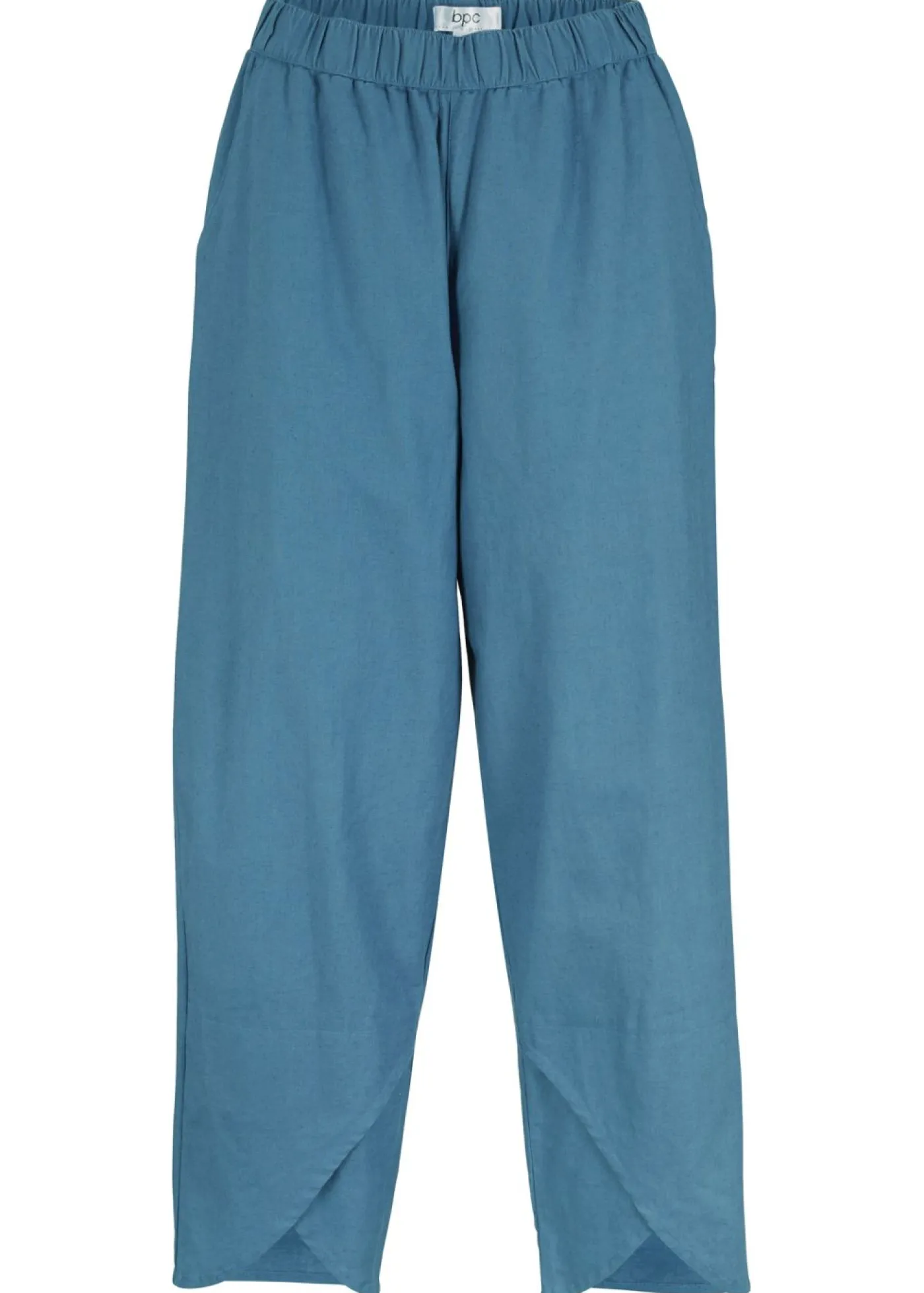 New Pantalón pirata de mezcla de lino ligero Mujer Esenciales|Pantalones