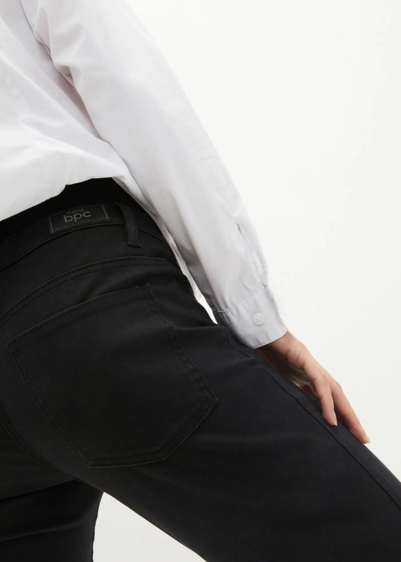 Online Pantalón premamá con material elástico y corte slim Mujer Premamá