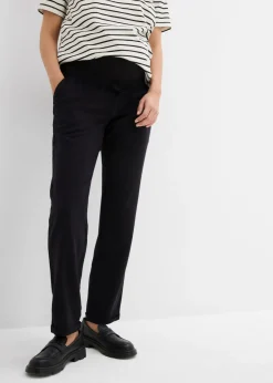 New Pantalón premamá de lino con pernera recta Mujer Premamá