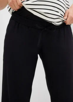 New Pantalón premamá de lino con pernera recta Mujer Premamá