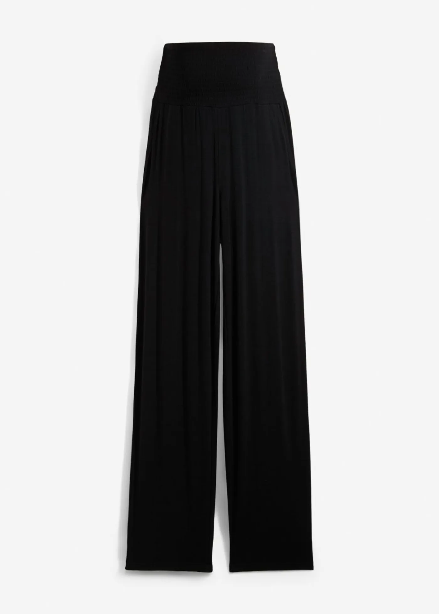 New Pantalón premamá de punto con cintura de nido de abeja y perneras rectas Mujer Premamá