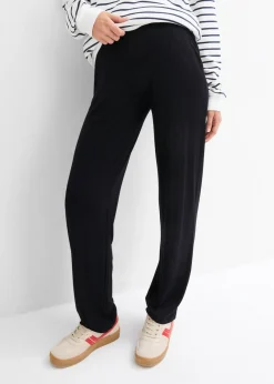 New Pantalón premamá de punto con cintura de nido de abeja y perneras rectas Mujer Premamá