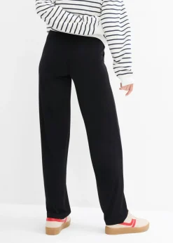 New Pantalón premamá de punto con cintura de nido de abeja y perneras rectas Mujer Premamá