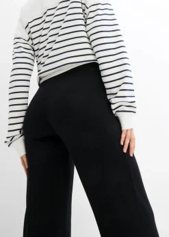 New Pantalón premamá de punto con cintura de nido de abeja y perneras rectas Mujer Premamá