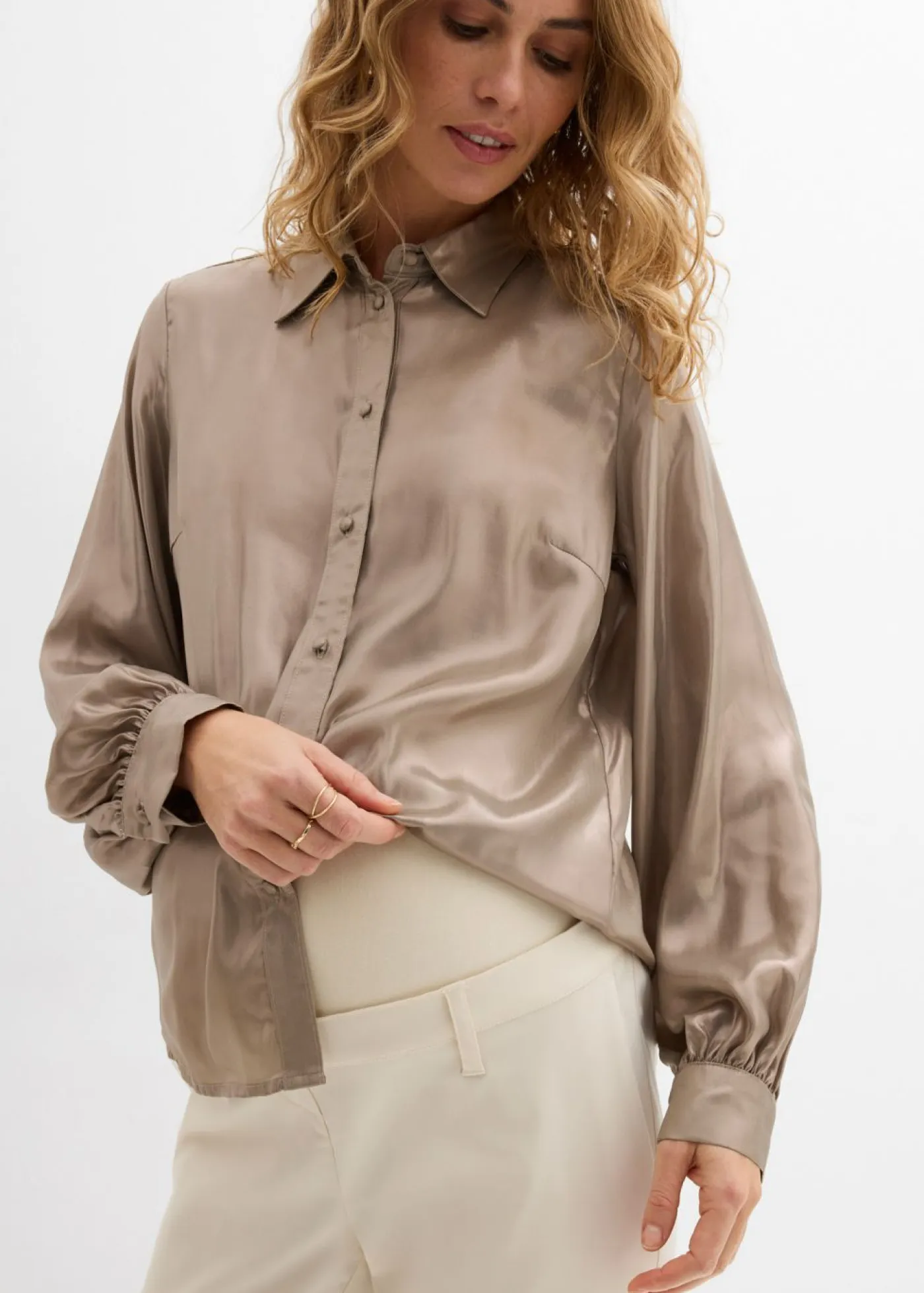 Best Pantalón premamá elástico con pernera acampanada Mujer Premamá