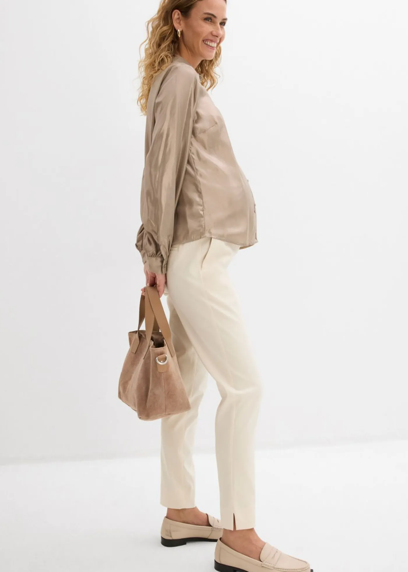 Best Pantalón premamá elástico con pernera acampanada Mujer Premamá