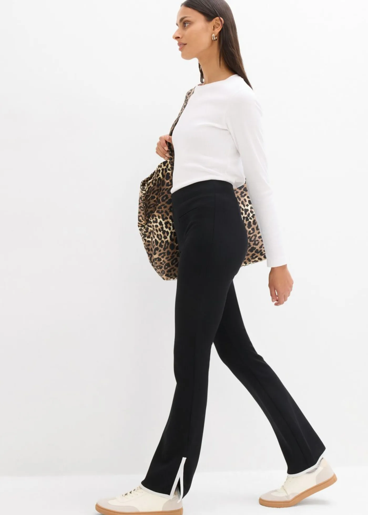 Sale Pantalón Punto di Roma con abertura Mujer Esenciales|Pantalones