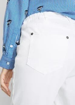 Hot Pantalón recto cómodo con elástico Mujer Pantalones