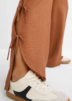 Hot Pantalón sin cierre con lazos Mujer Pantalones