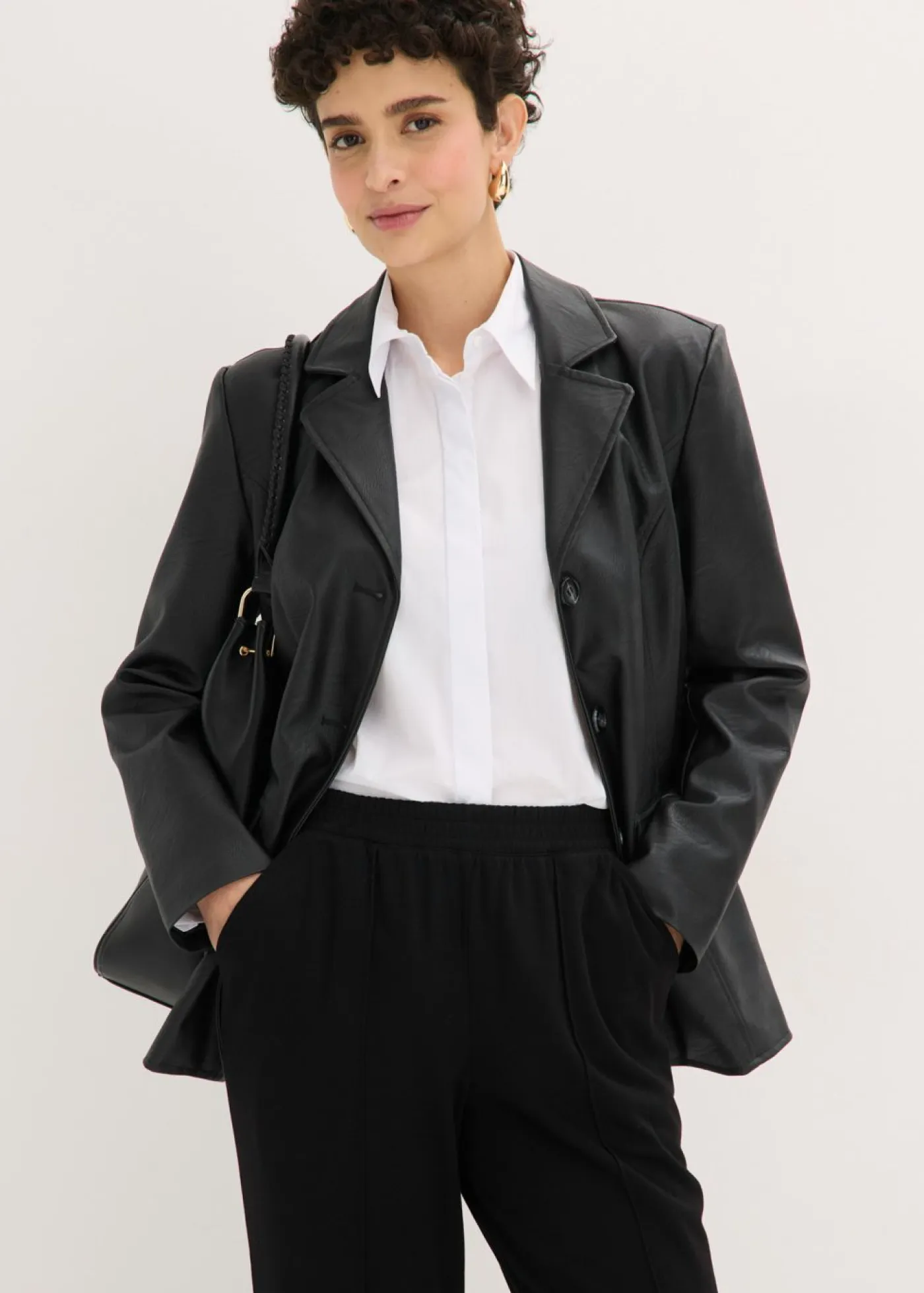 Sale Pantalón sin cierre con ribete Mujer Pantalones