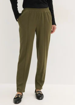 Hot Pantalón sin cierre con ribete Mujer Pantalones