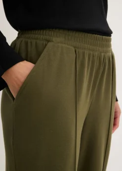 Hot Pantalón sin cierre con ribete Mujer Pantalones
