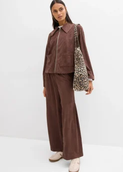 Online Pantalón sin cierre de ante sintético Mujer Pantalones