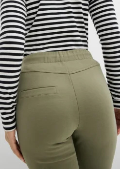 Outlet Pantalón sin cierre de cómodo tejido Punto di Roma Mujer Pantalones|Novedades