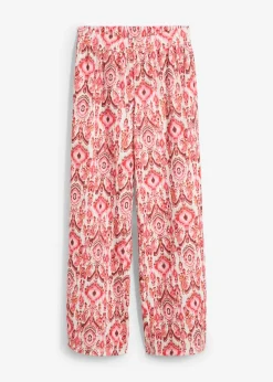 Outlet Pantalón sin cierre de crepé estructurado Mujer Pantalones