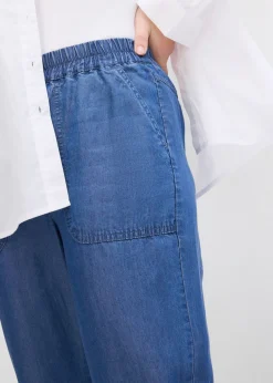 Best Pantalón sin cierre de lyocell fluido Mujer Pantalones