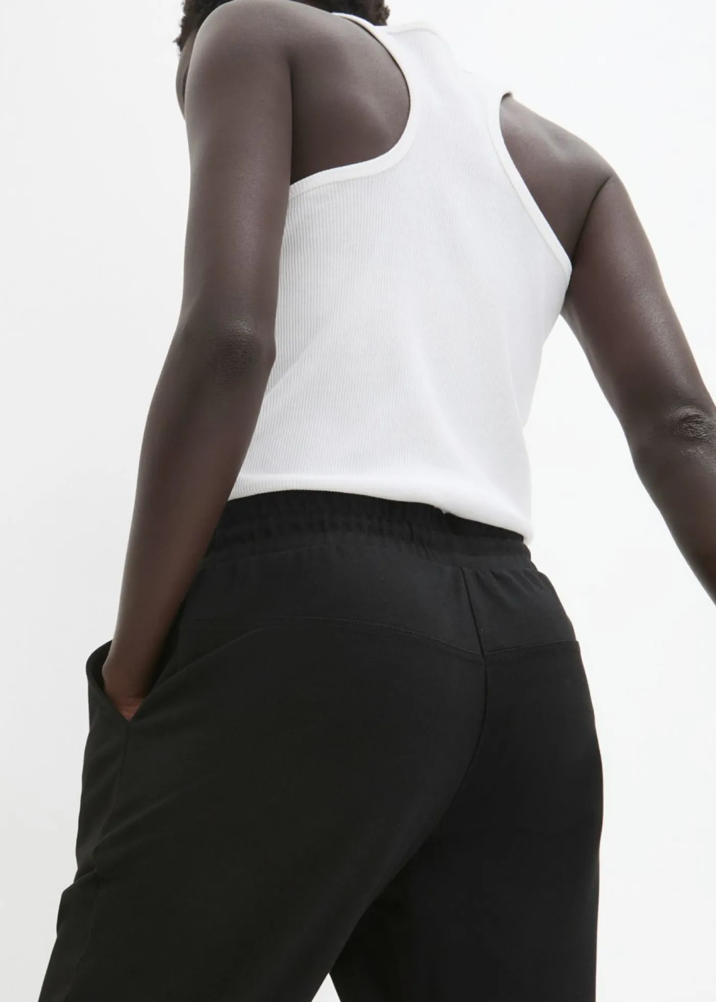 Clearance Pantalón sin cierre de mezcla de viscosa Mujer Pantalones|Novedades