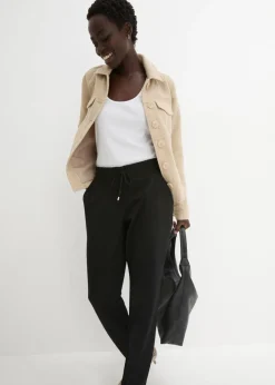 Clearance Pantalón sin cierre de mezcla de viscosa Mujer Pantalones|Novedades