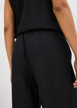 Best Pantalón sin cierre de mezcla de viscosa estructurada Mujer Conjuntos De Ropa|Esenciales
