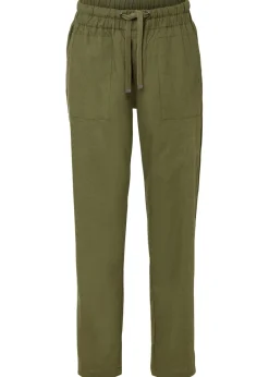 New Pantalón sin cierre de mezcla de lino ligero Mujer Pantalones