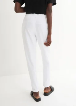 Online Pantalón sin cierre de mezcla de viscosa Mujer Pantalones|Novedades