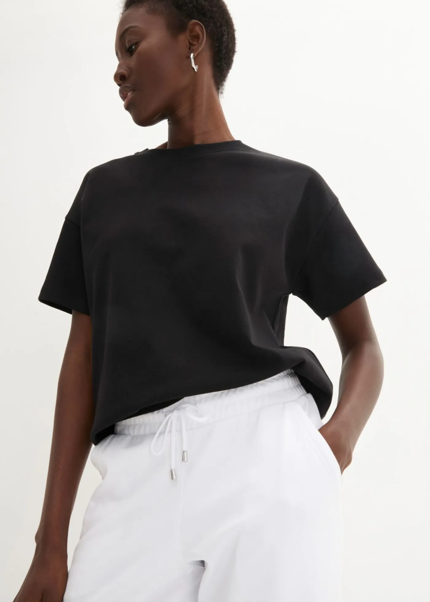 Online Pantalón sin cierre de mezcla de viscosa Mujer Pantalones|Novedades
