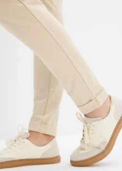 Online Pantalón sin cierre de mezcla de viscosa Mujer Pantalones|Novedades