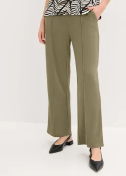 Discount Pantalón sin cierre de tejido interlock resistente Mujer Pantalones|Novedades