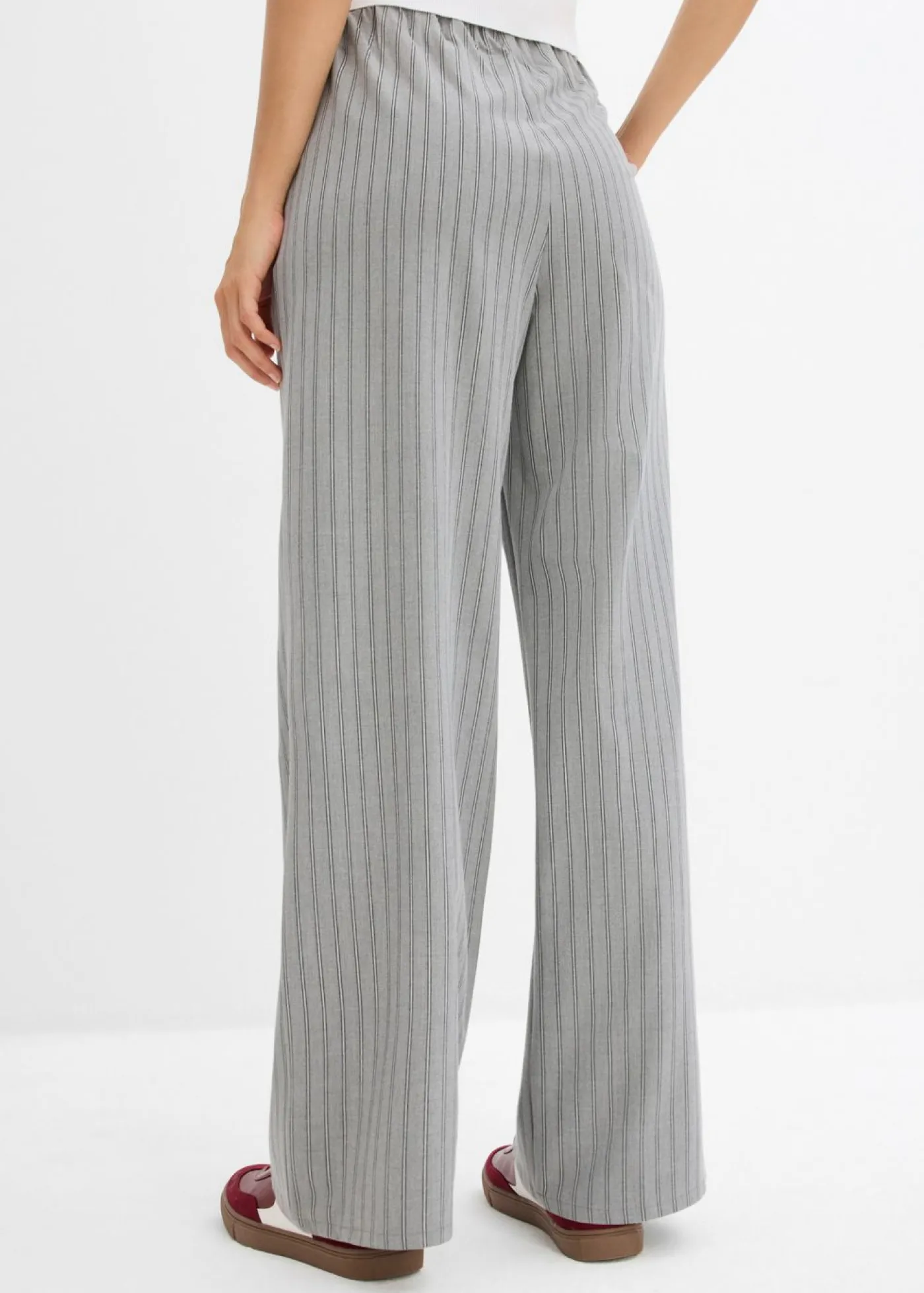Sale Pantalón sin cierre de tejido fluido Mujer Pantalones|Novedades