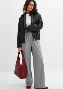 Sale Pantalón sin cierre de tejido fluido Mujer Pantalones|Novedades