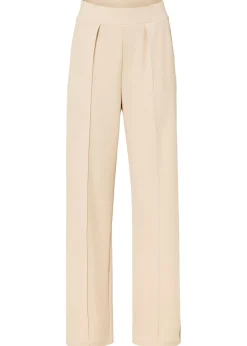 Online Pantalón sin cierre de tejido interlock resistente Mujer Pantalones|Novedades