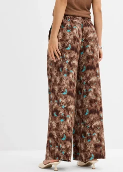 Discount Pantalón sin cierre de viscosa fluida Mujer Pantalones