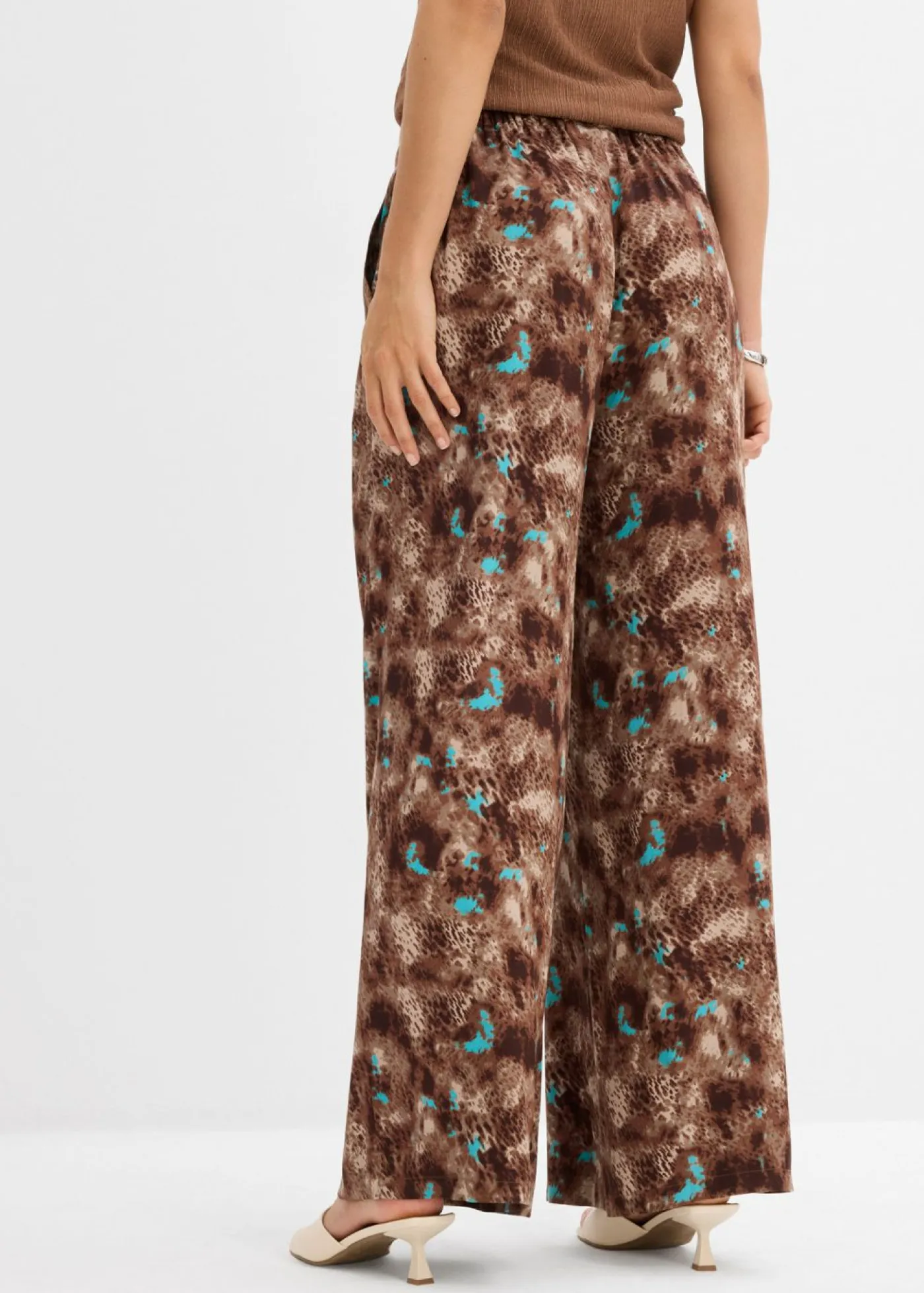 Discount Pantalón sin cierre de viscosa fluida Mujer Pantalones