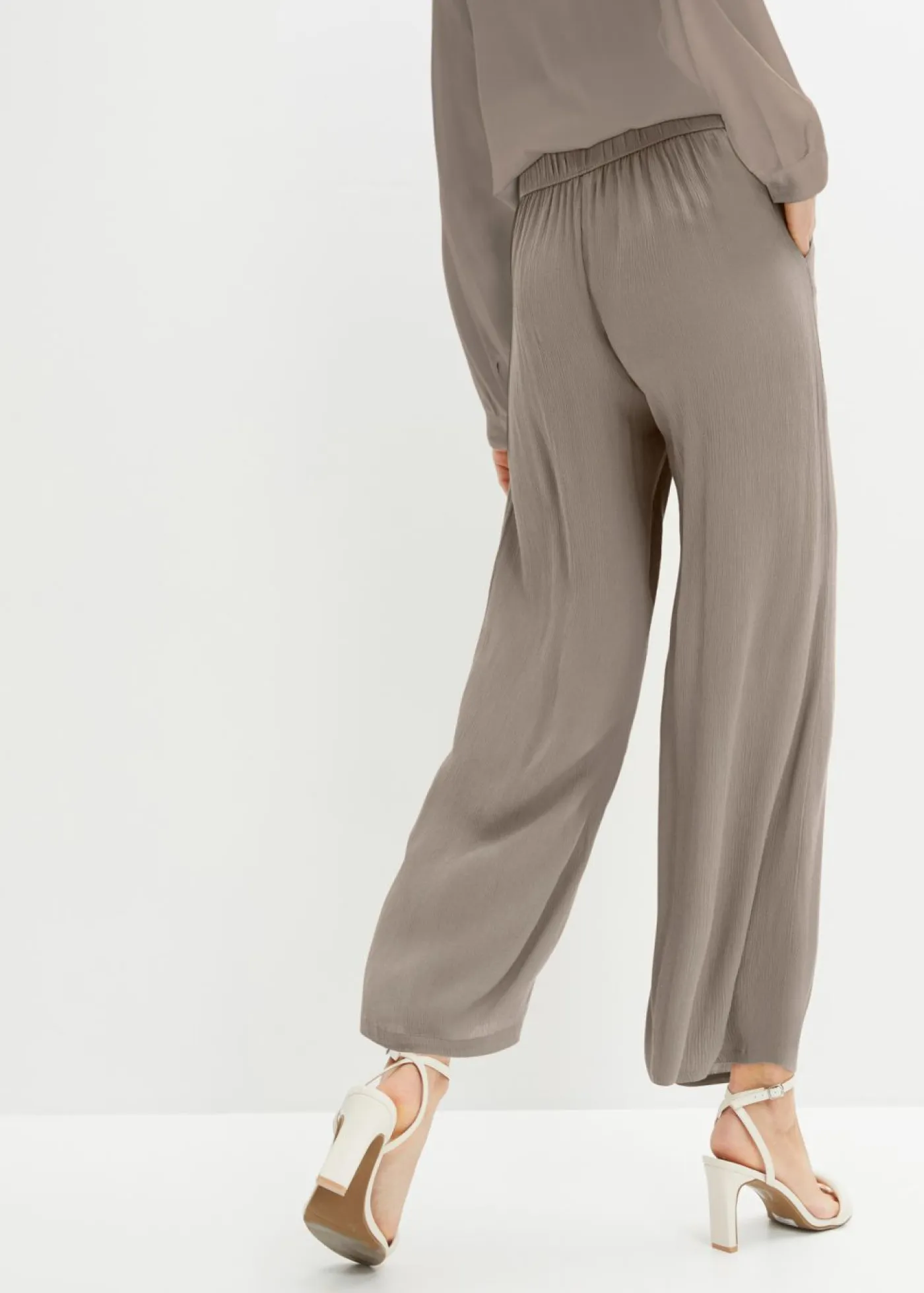 Clearance Pantalón sin cierre de viscosa Mujer Pantalones|Tallas Pequeñas