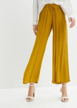 New Pantalón sin cierre de viscosa Mujer Pantalones|Tallas Pequeñas
