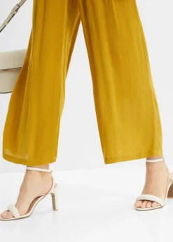 New Pantalón sin cierre de viscosa Mujer Pantalones|Tallas Pequeñas