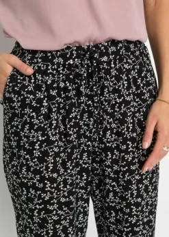 Outlet Pantalón sin cierre de viscosa pura Mujer Pantalones
