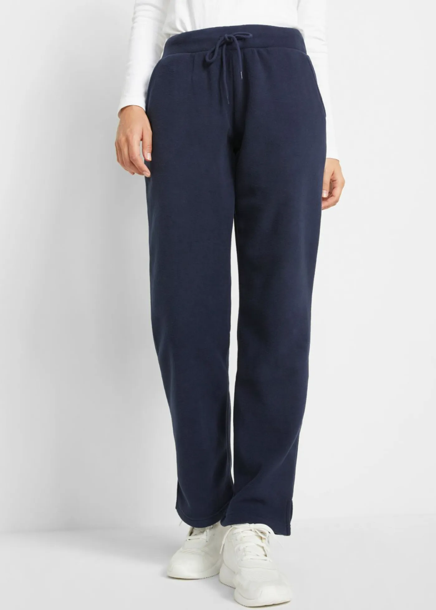 Pantalón sin cierre en tejido polar Mujer Ropa Cómoda|Pantalones