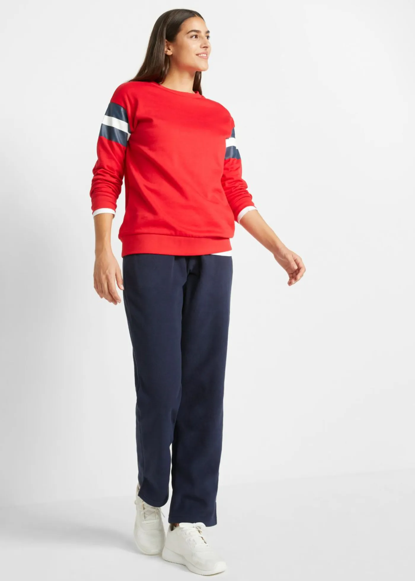Pantalón sin cierre en tejido polar Mujer Ropa Cómoda|Pantalones