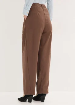 Hot Pantalón tipo barrel con pinzas Mujer Pantalones