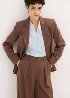 Hot Pantalón tipo barrel con pinzas Mujer Pantalones