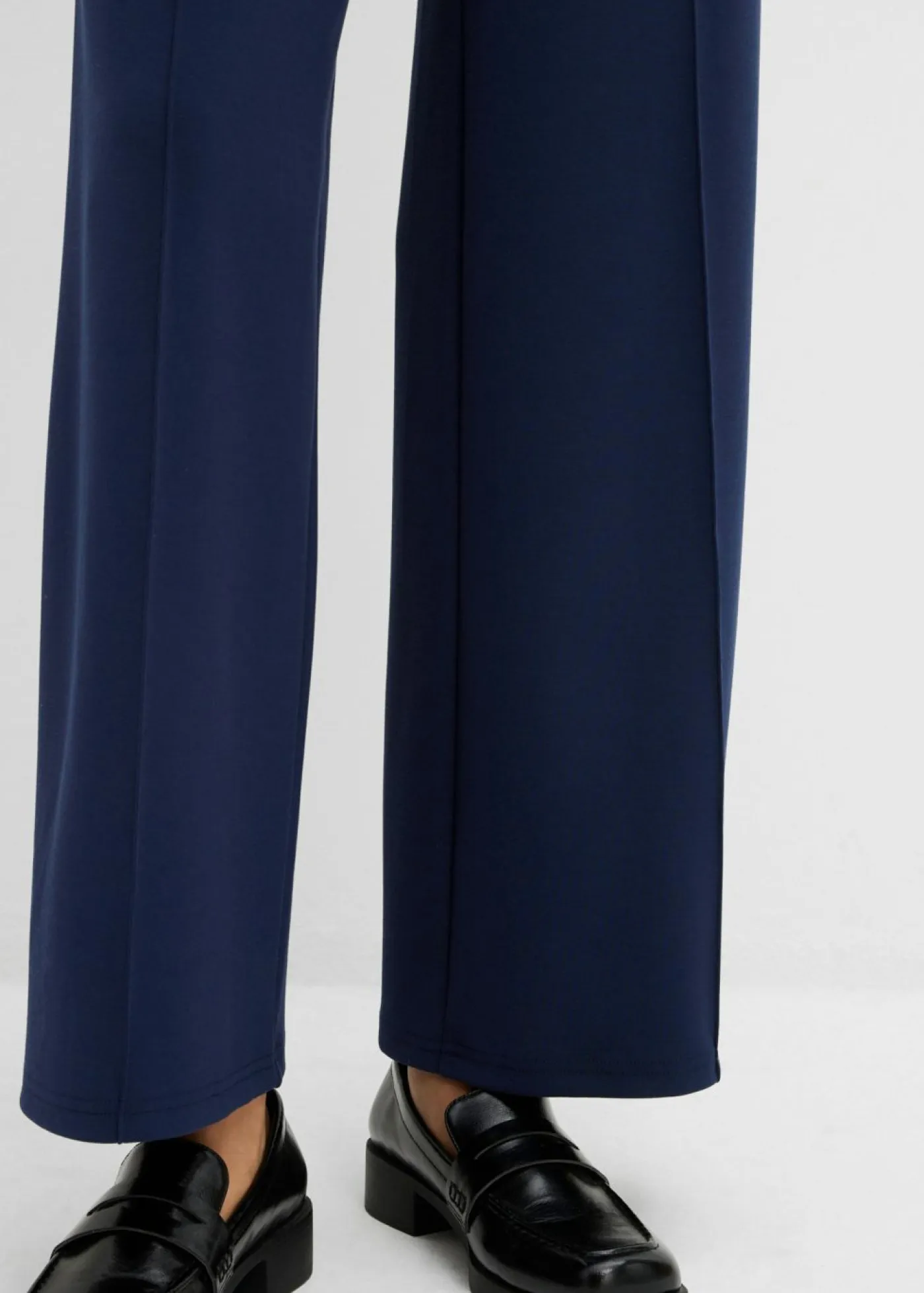 Clearance Pantalón tipo bootcut de mezcla de viscosa ligeramente brillante Mujer Esenciales|Pantalones