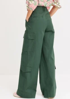Hot Pantalón tipo cargo de algodón puro Mujer Pantalones