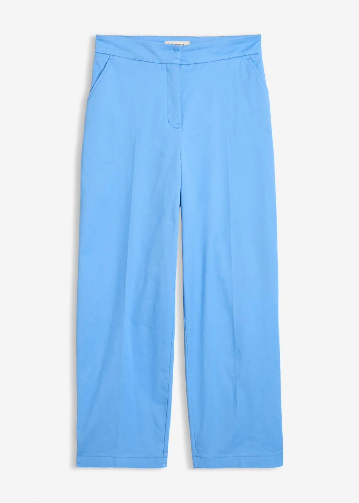 Hot Pantalón tipo chino de sarga de algodón Mujer Esenciales|Pantalones