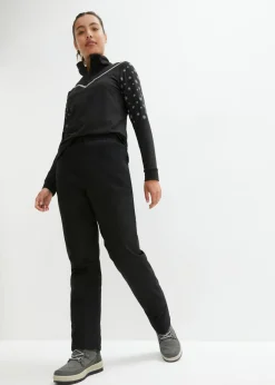New Pantalón térmico con forro polar, cintura cómoda, material impermeable y corte recto Mujer Ropa Térmica|Ropa Para El Aire Libre