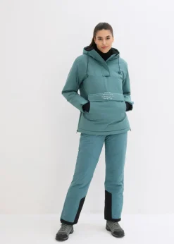 Outlet Pantalón térmico funcional de esquí con tirantes desmontables, material impermeable y corte recto Mujer Ropa Térmica|Ropa Para El Aire Libre
