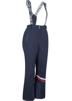 Sale Pantalón térmico funcional de esquí con tirantes desmontables, material impermeable y corte recto Mujer Ropa Térmica|Ropa Para El Aire Libre