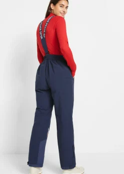 Sale Pantalón térmico funcional de esquí con tirantes desmontables, material impermeable y corte recto Mujer Ropa Térmica|Ropa Para El Aire Libre